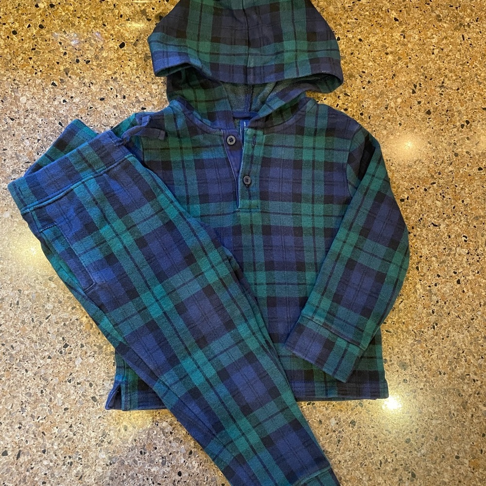 Janie and Jack Set - Navy and Emerald